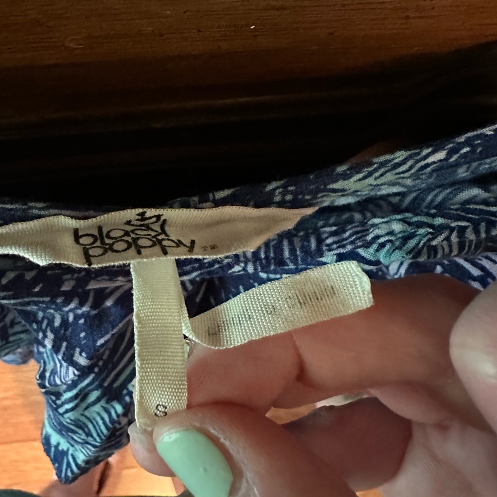 Blue Patterned Romper - Picture 4 of 10